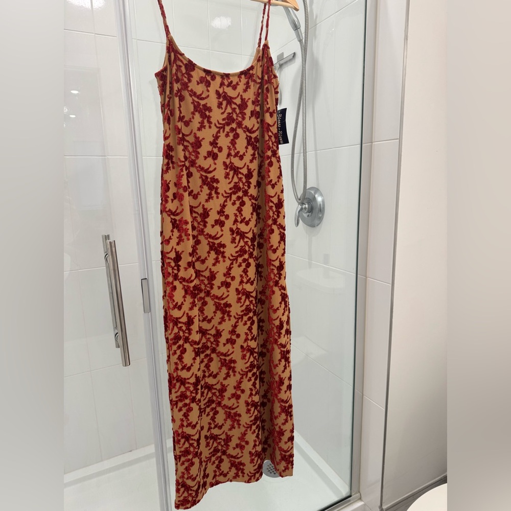 BISOU BISOU FLOOR LENGTH DRESS WITH SLIT